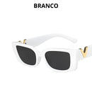 Óculos de Sol Retrô Retangular | Elegância Vintage