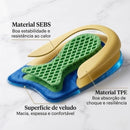 Calcanheira de Silicone Zynthus Step: Absorção de Impacto e Alívio Articular